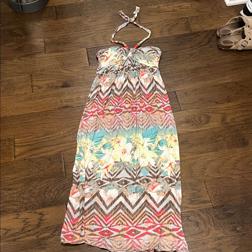 American Rag Multicolor Patterned Resort Wear Dress